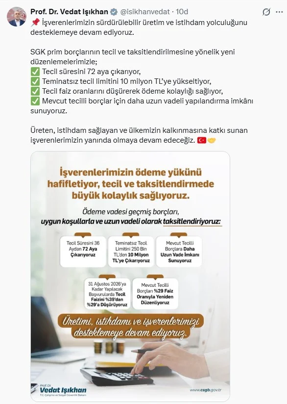 O borçlar için milyonlara nefes aldıracak düzenleme! Tarih verildi O borçlar için milyonlara nefes aldıracak düzenleme! Tarih verildi