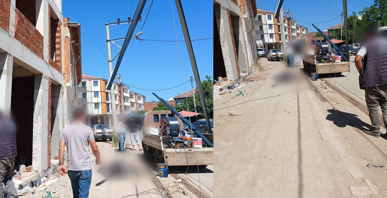 İnegöl’de Korkunç Ölüm: Elektrik Çarpan İşçi Çatıdan Düştü