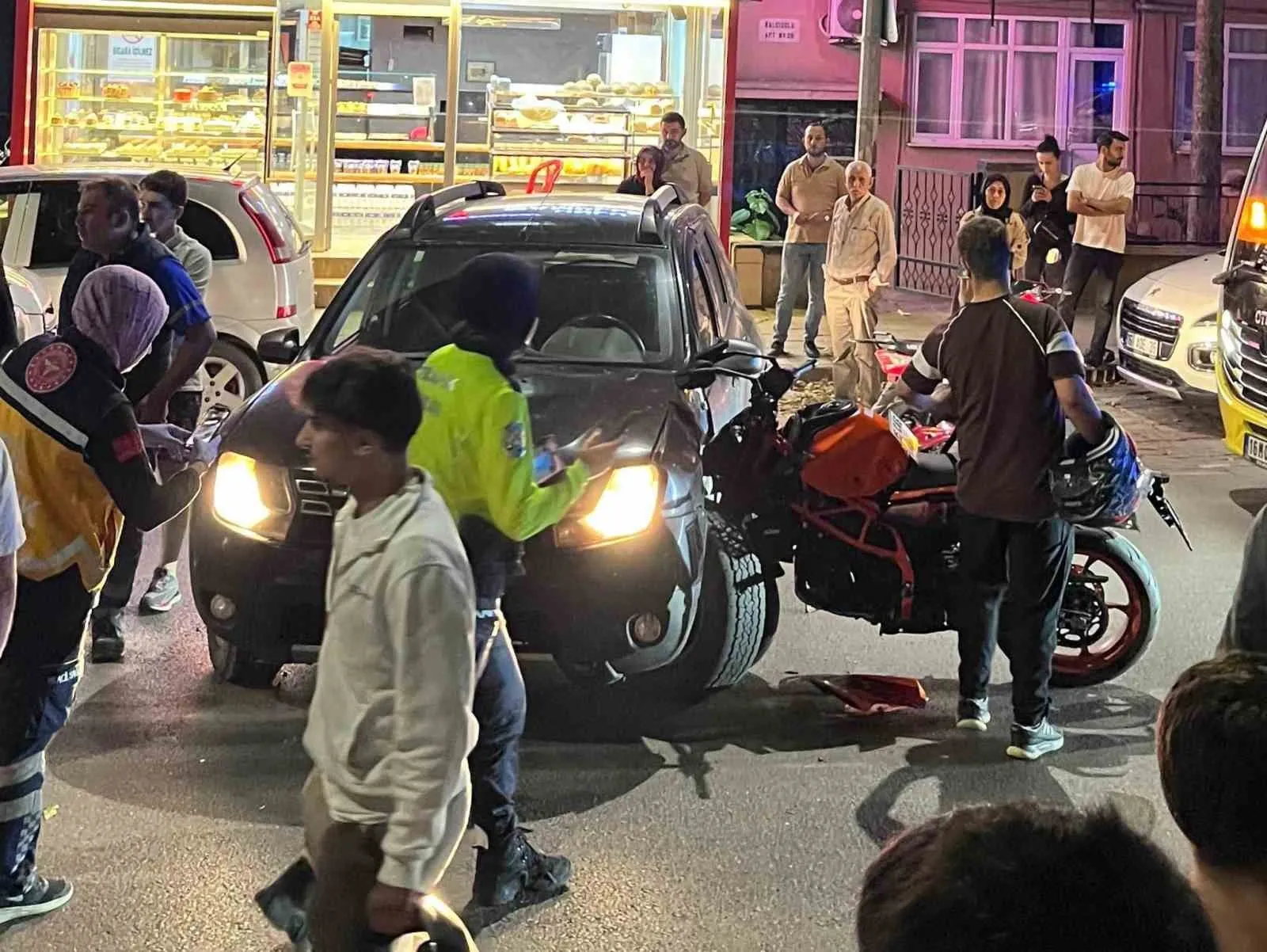 Bursa’da motosiklet ile otomobil çarpıştı: 1 yaralı