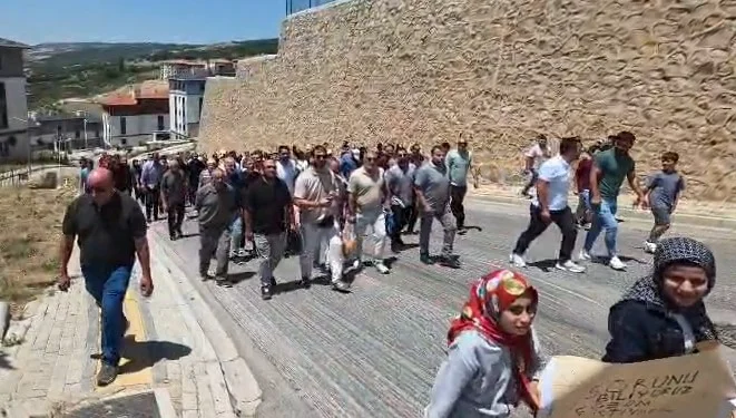 İnegöl'de yüzlerce kişi o bölgede toplandı