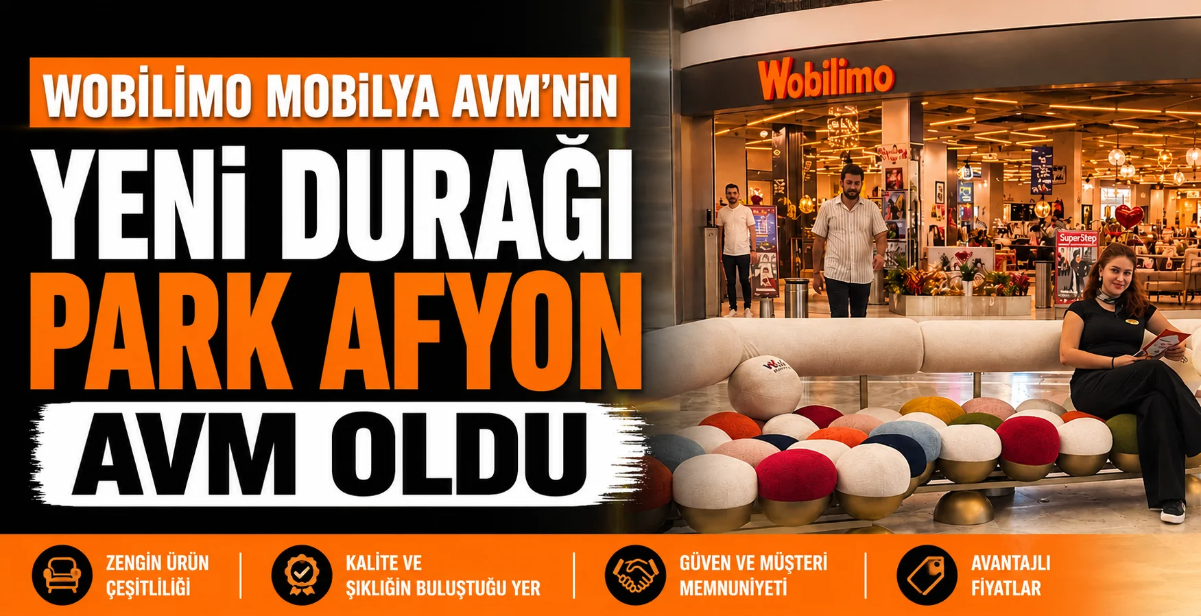 Wobilimo Mobilya AVM’nin yeni durağı Park Afyon AVM oldu