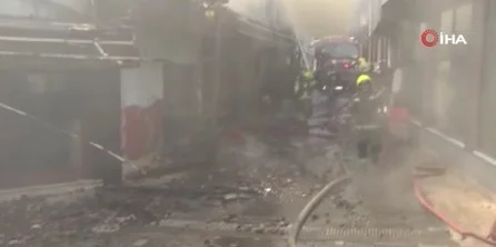 Tarihi çarşıda büyük yangın! Dumanlar gökyüzünü kapladı