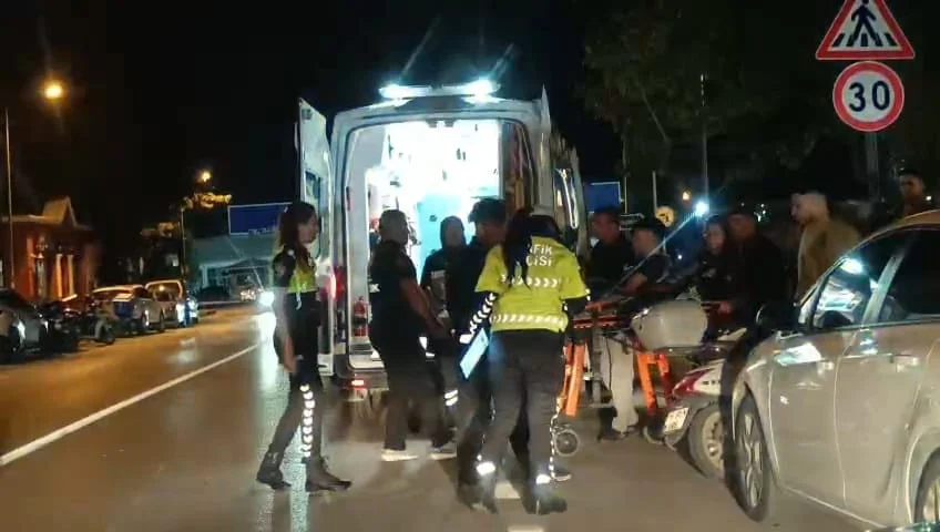 İnegöl'de Motosiklet Kazası! Sürücü Hastaneye Kaldırıldı