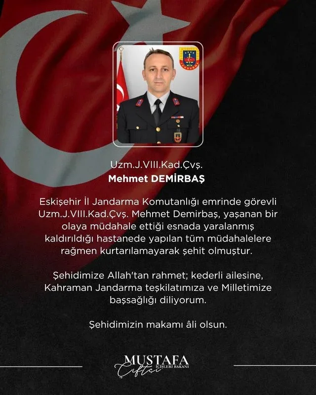 Şehit Jandarma Mehmet Demirbaş kimdir, neden şehit oldu?