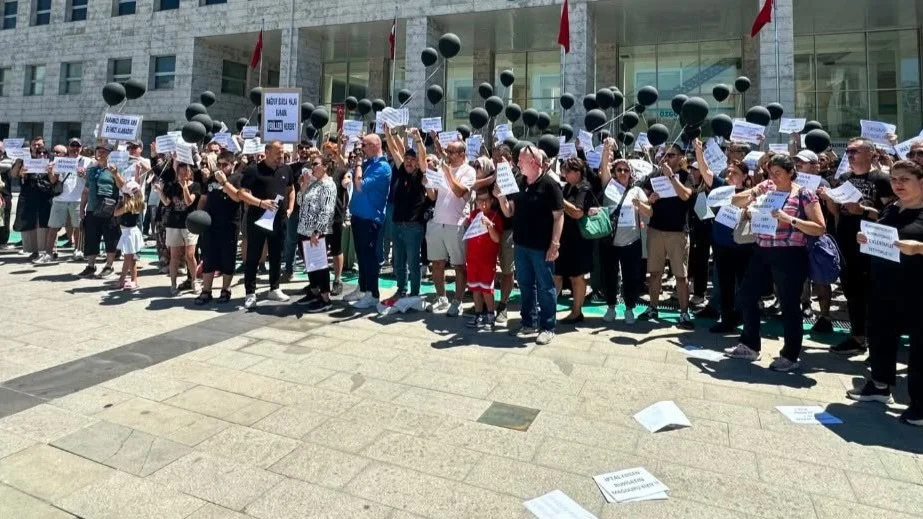 Atış Yapı mağdurları eylemde
