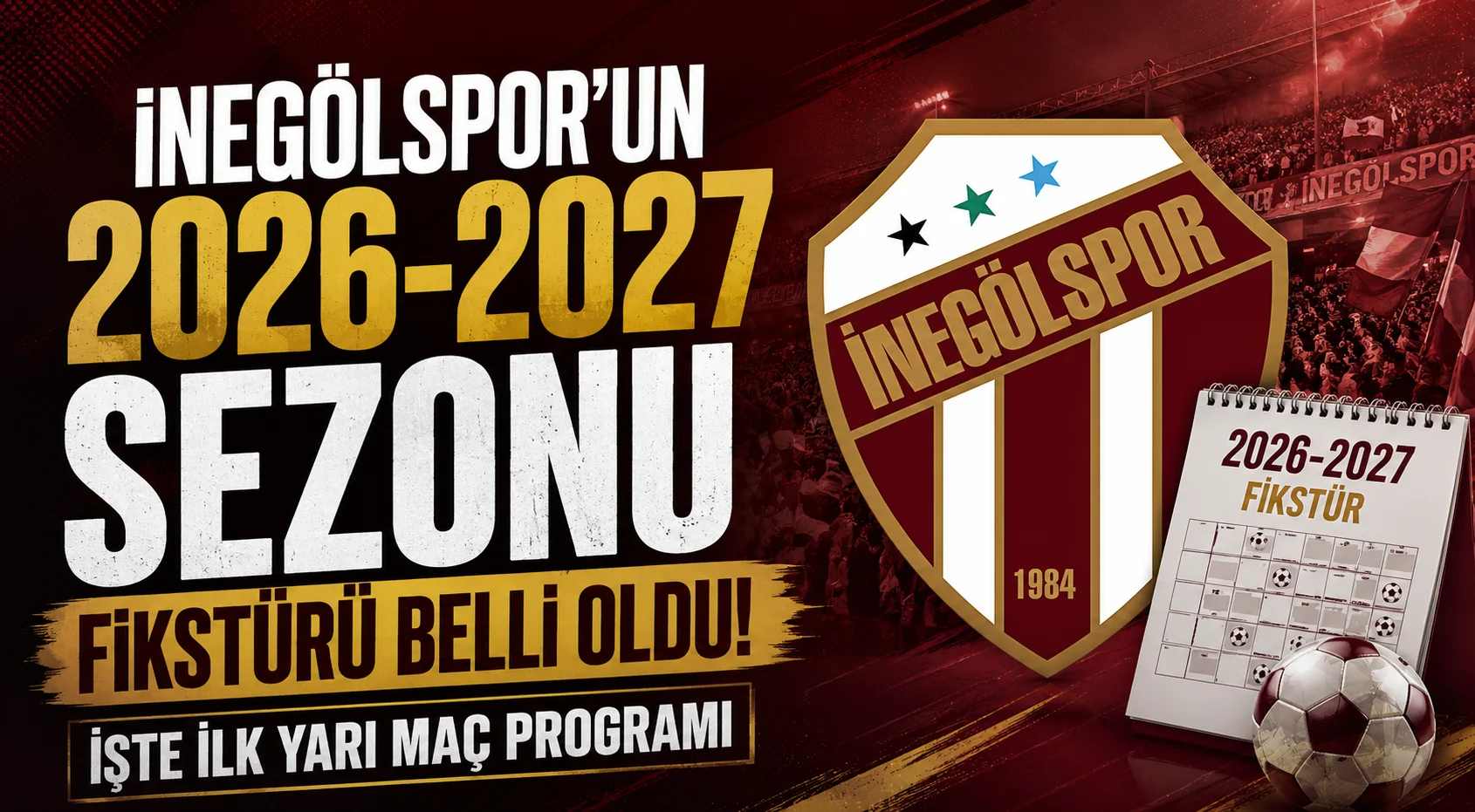 İnegölspor'un 2026-2027 Sezonu Fikstürü Belli Oldu! İşte İlk Yarı Maç Programı