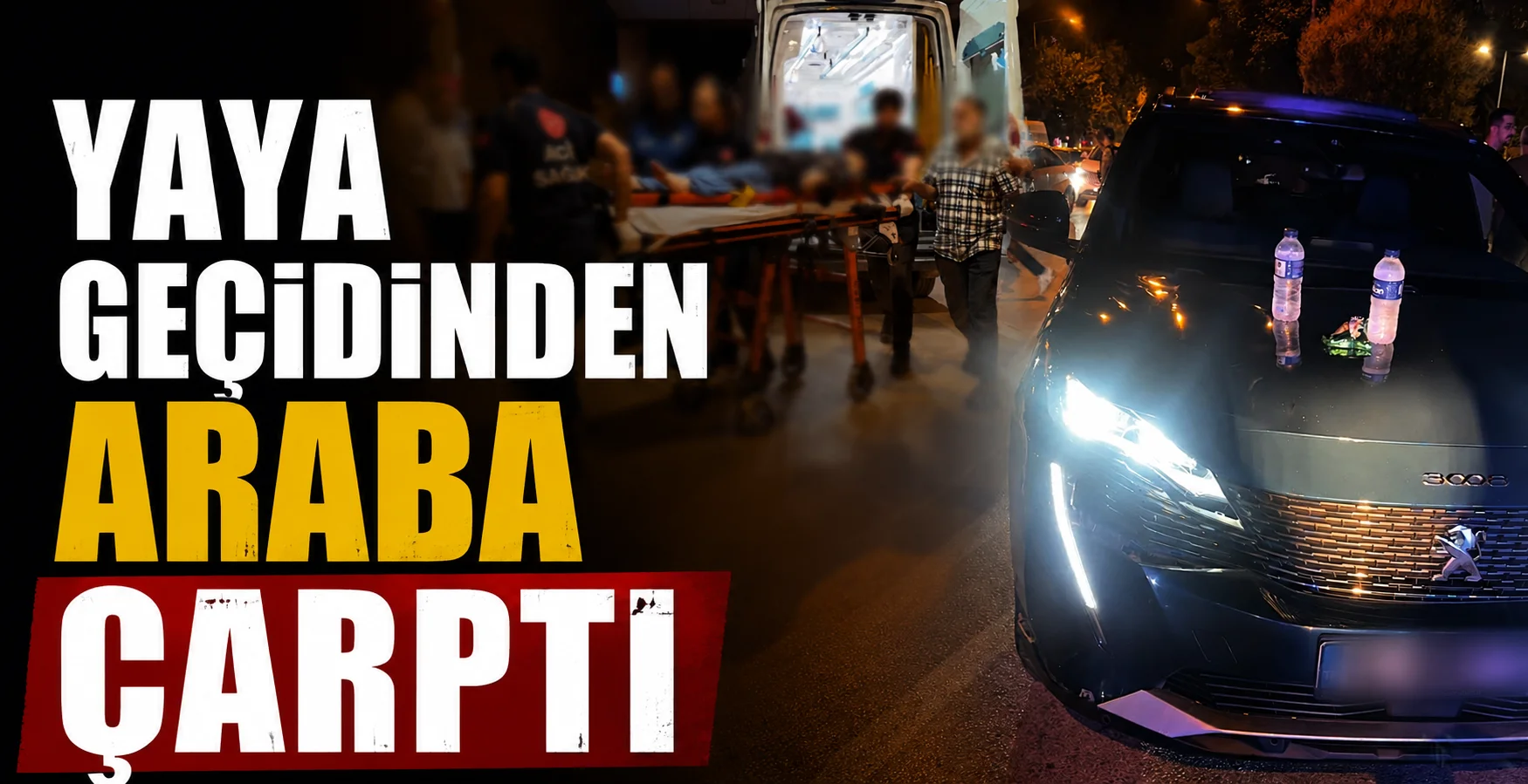 İnegöl'de Yaya Geçidinde Kadına Otomobil Çarptı!