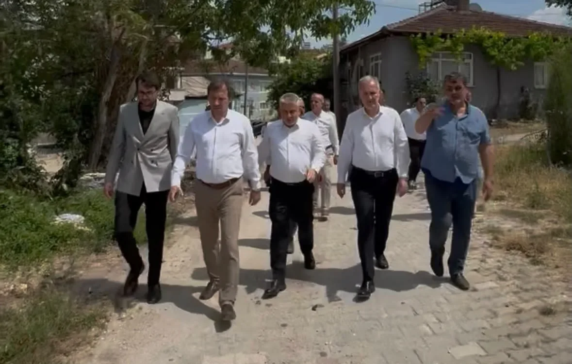 İnegöl'de mahalleliyi rahatlatan bin 600 metrekarelik çalışma