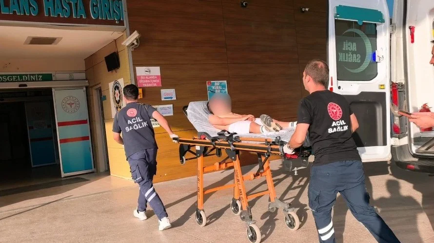İnegöl'de alevler içinde kalan çocuk ağır yaralandı!