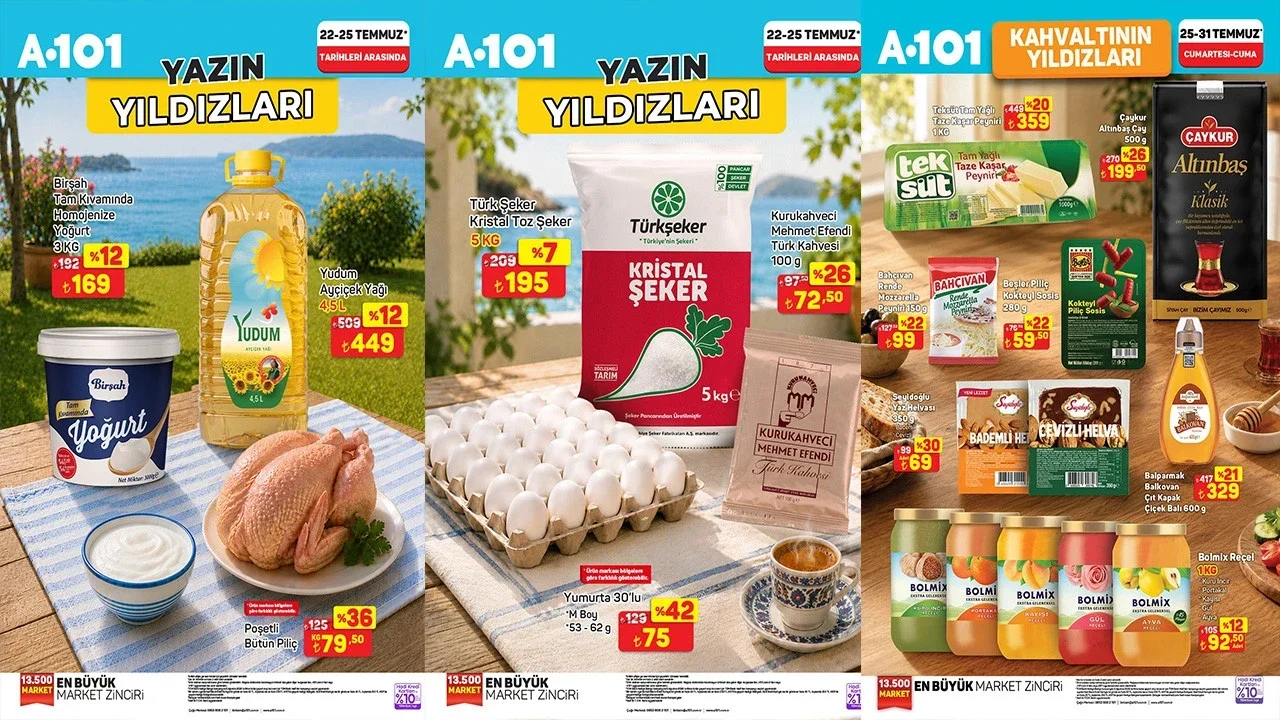 A101 25-31 Temmuz Aktüel İndirimleri Başladı! Ayçiçek Yağı, Deterjan ve Yoğurtta Fırsatlar