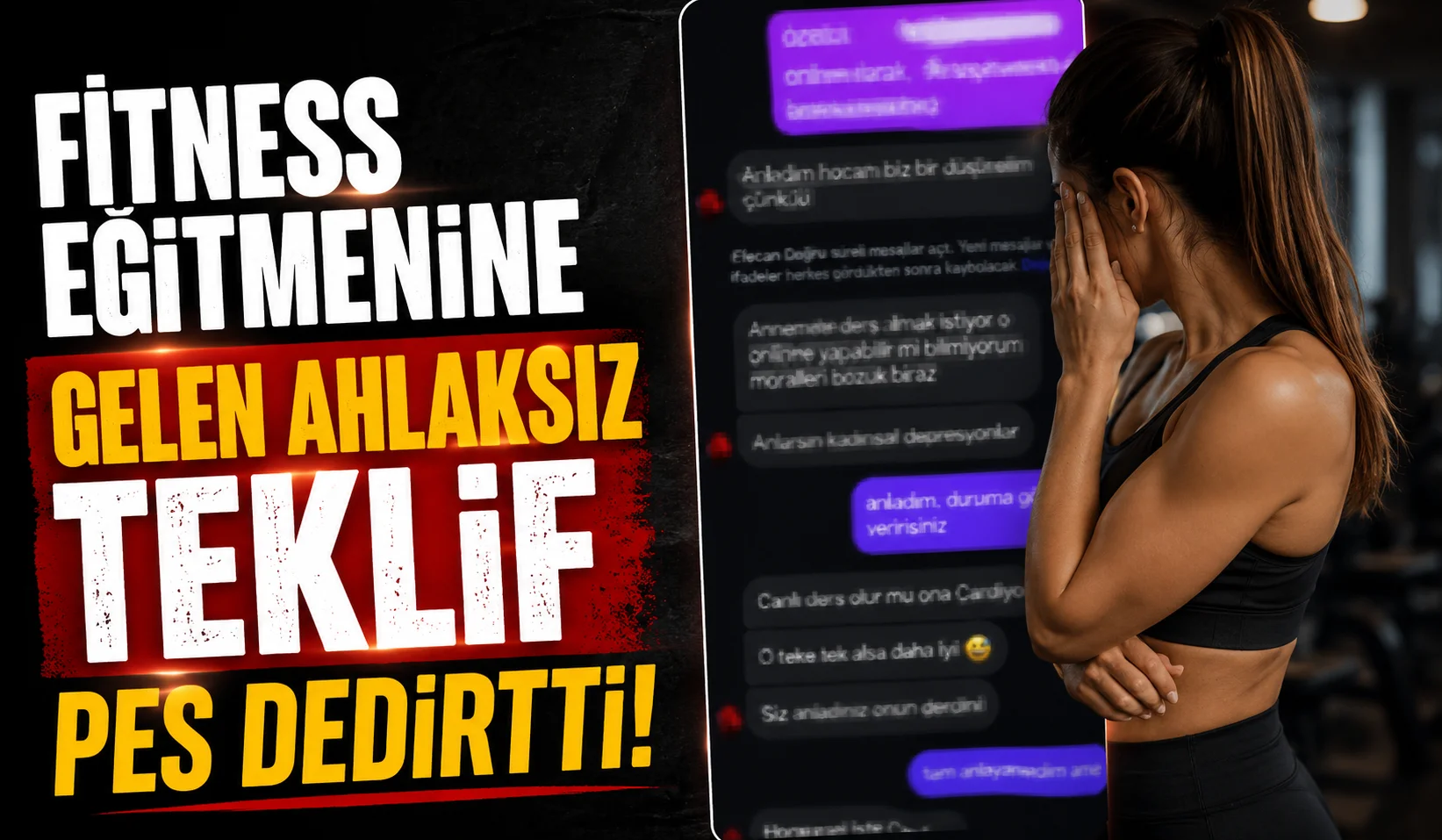 Fitness eğitmenine gelen ahlaksız teklif pes dedirtti!