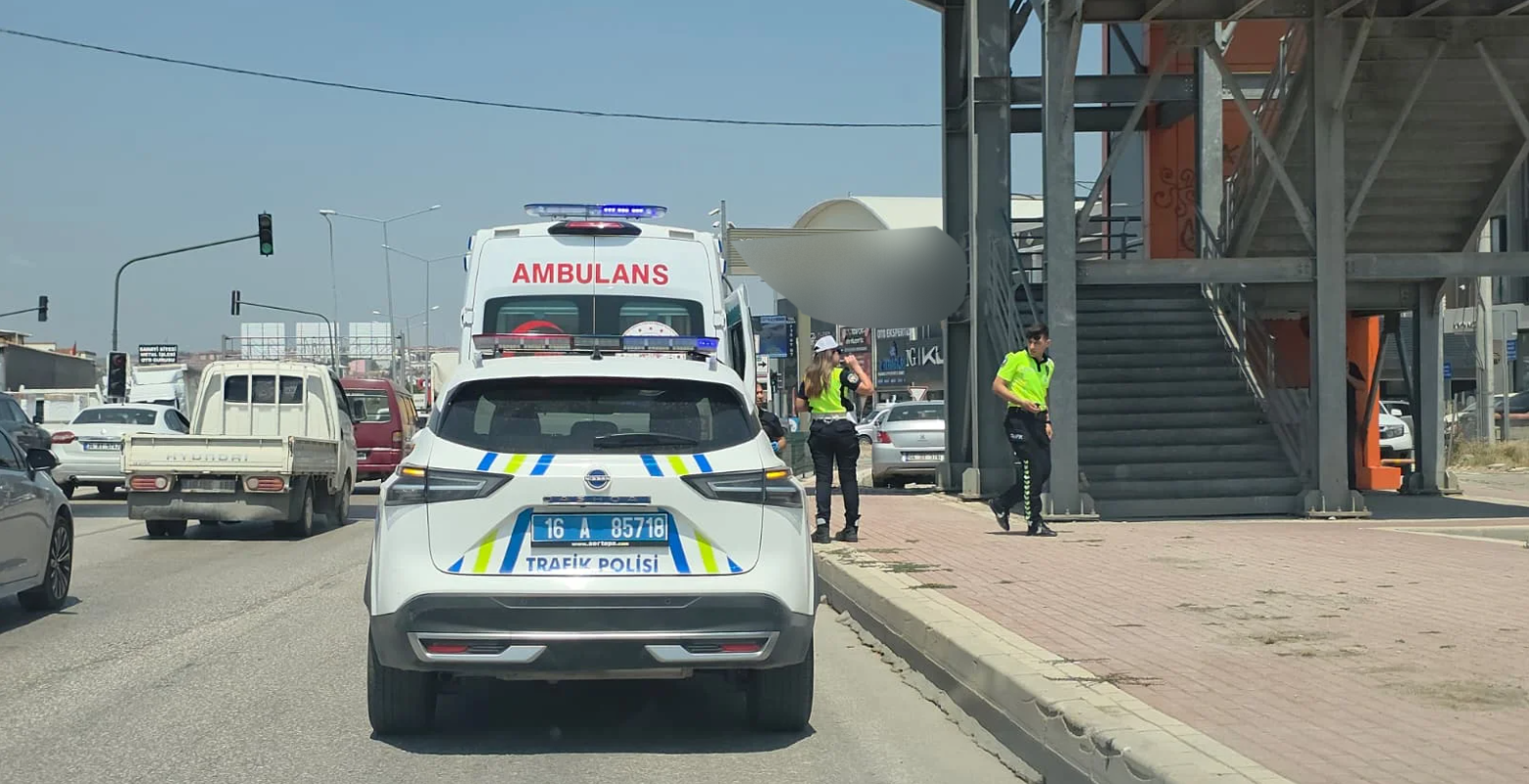 İnegöl'de motosikleti sıkıştırıp kaçtı! Polis her yerde arıyor