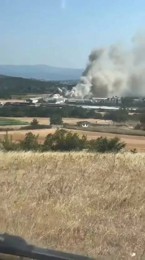 Bursa’da tavuk çiftliğinde yangın