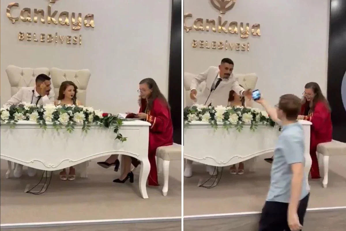 Nikahta damadın başına gelen olay viral oldu!