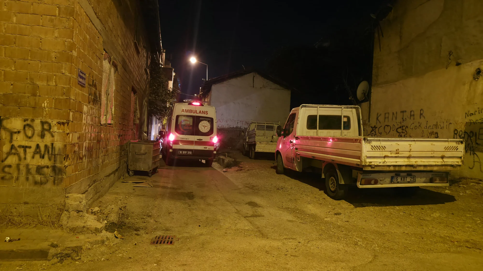 İnegöl'de kötü koku ihbarı paniğe neden oldu