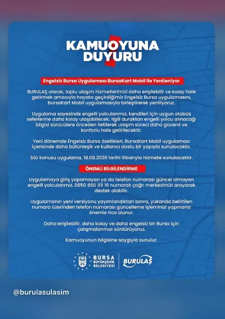 İnegöl'de toplu taşıma kullananlar için yeni sistem bugün başladı