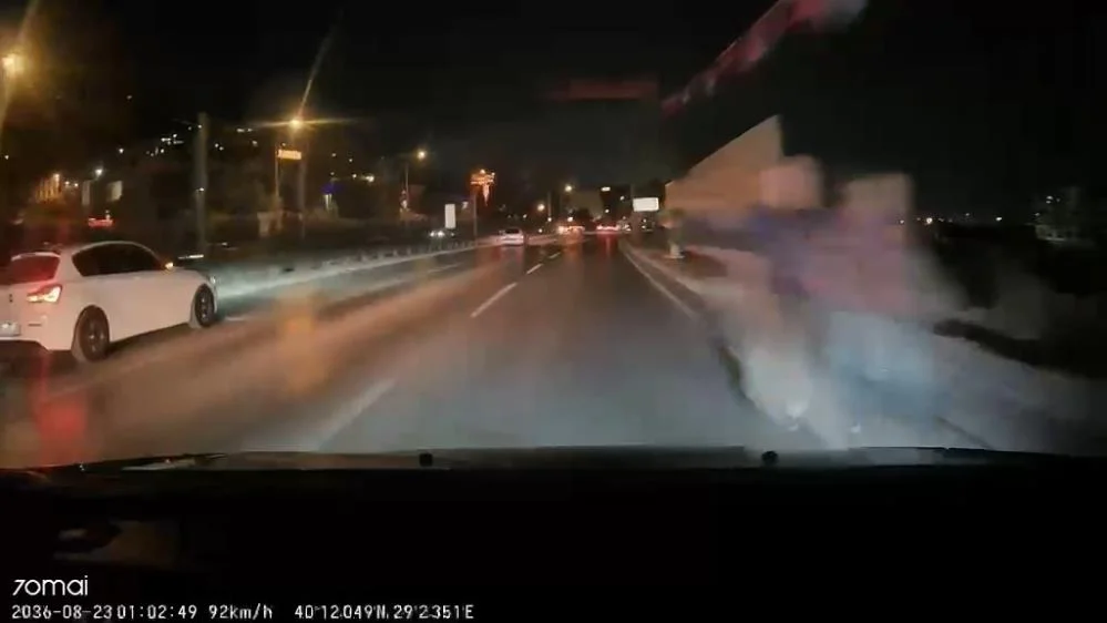 Otomobilin çarptığı yaya koşarak kayıplara karıştı