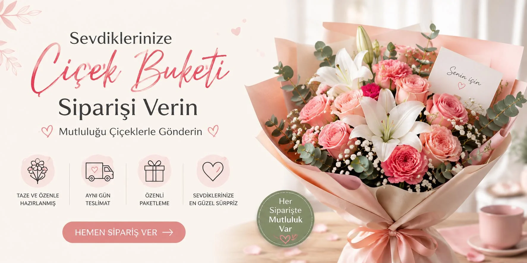 Çiçek Buketi Seçiminde Denge: Renkten Çiçek Türüne Doğru Kombin Nasıl Yapılır?