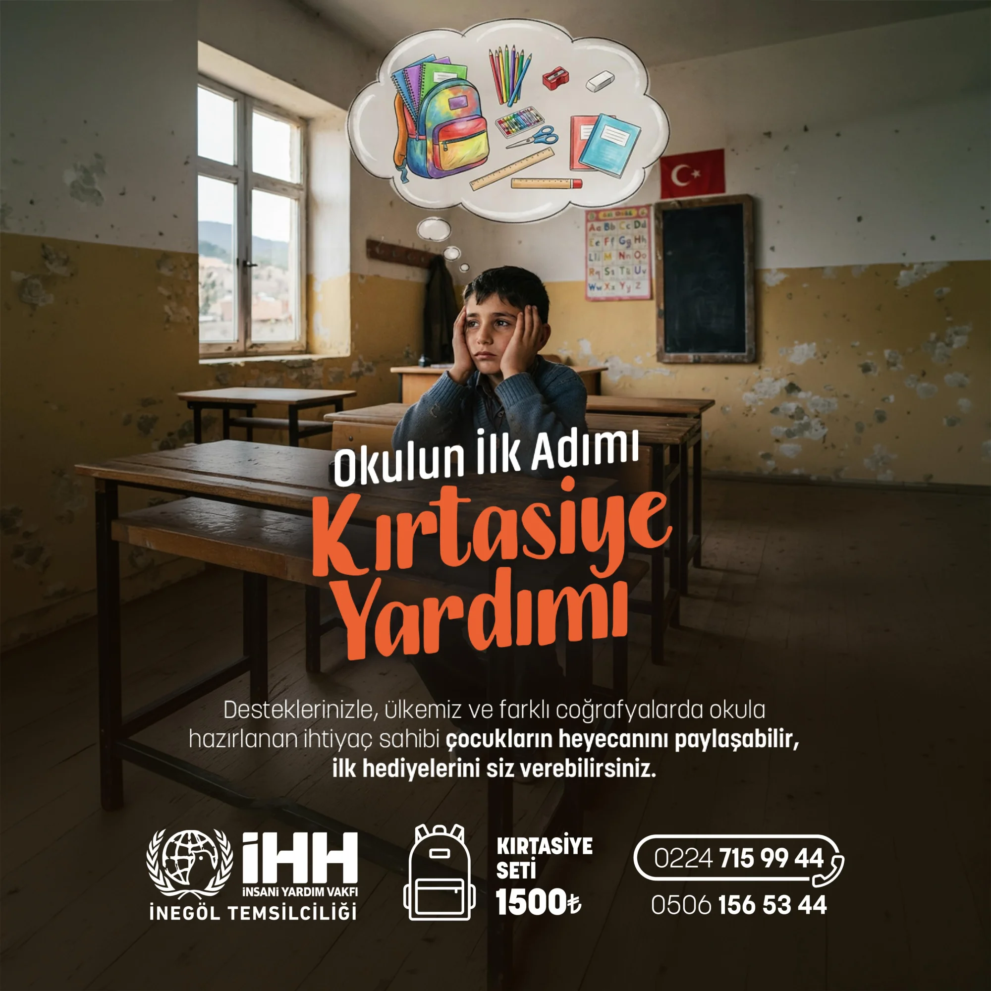 İHH Bursa’dan 5 Bin Çocuğa Kırtasiye Desteği
