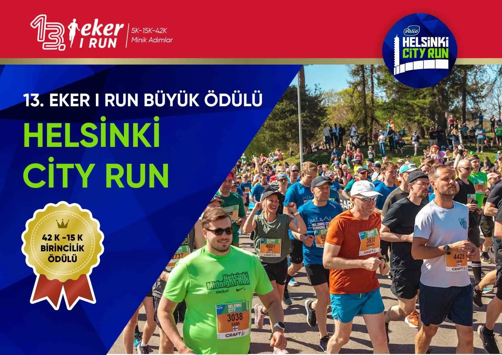13’üncü Eker I Run şampiyonları Helsinki City Run’da Türkiye’yi temsil edecek