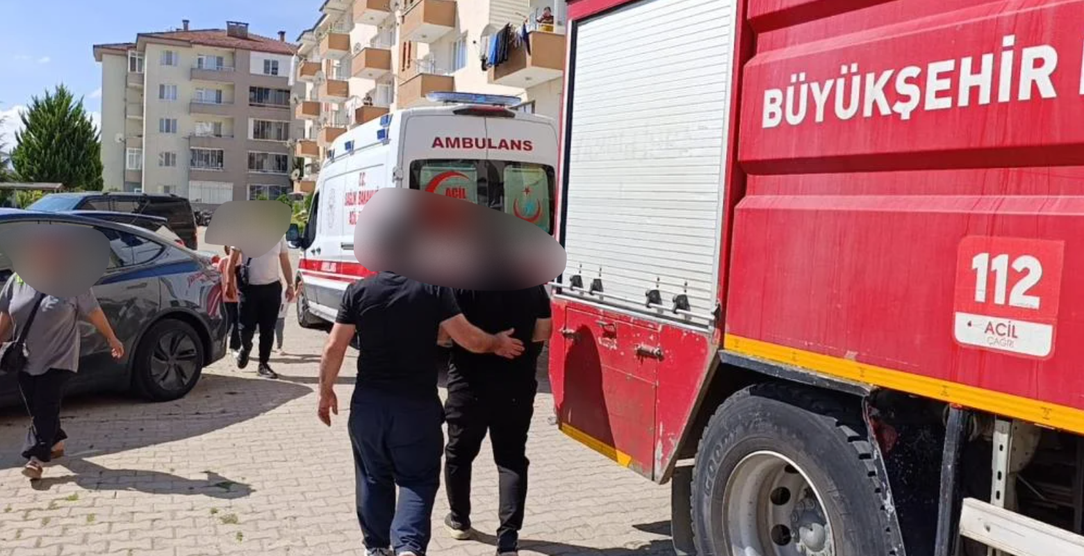 İnegöl’de korkutan yangın! 2’si çocuk 4 kişi etkilendi