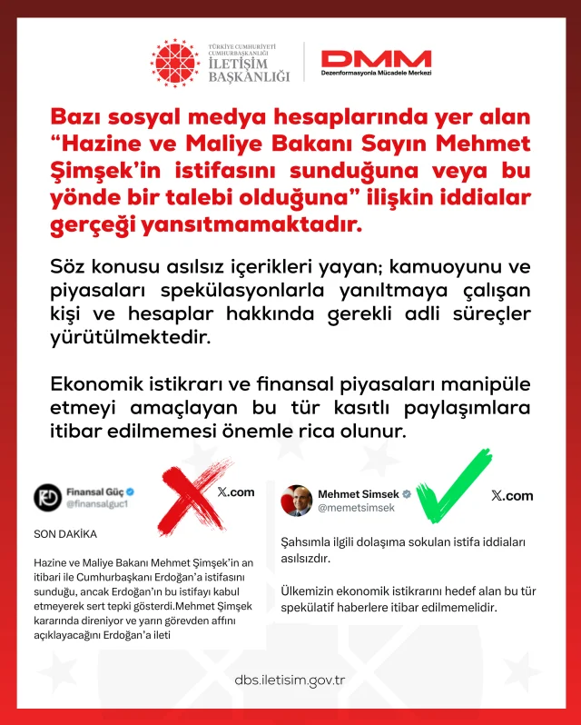 Bakan Şimşek istifa mı ediyor? Yanıt geldi! Bakan Şimşek istifa mı ediyor? Yanıt geldi!