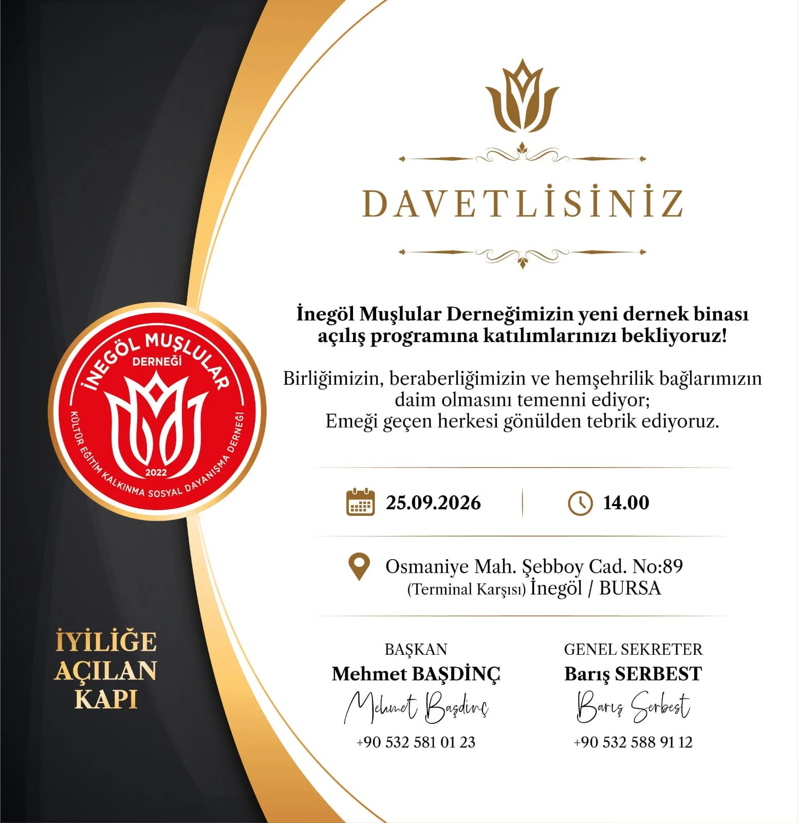 Muşlular Derneği yeni yerinde açılıyor Muşlular Derneği yeni yerinde açılıyor