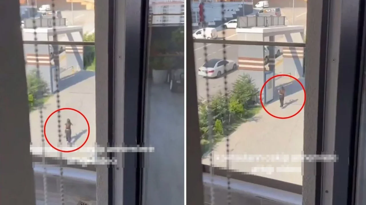 Komşusu gizlice çekip annesine gönderdi!