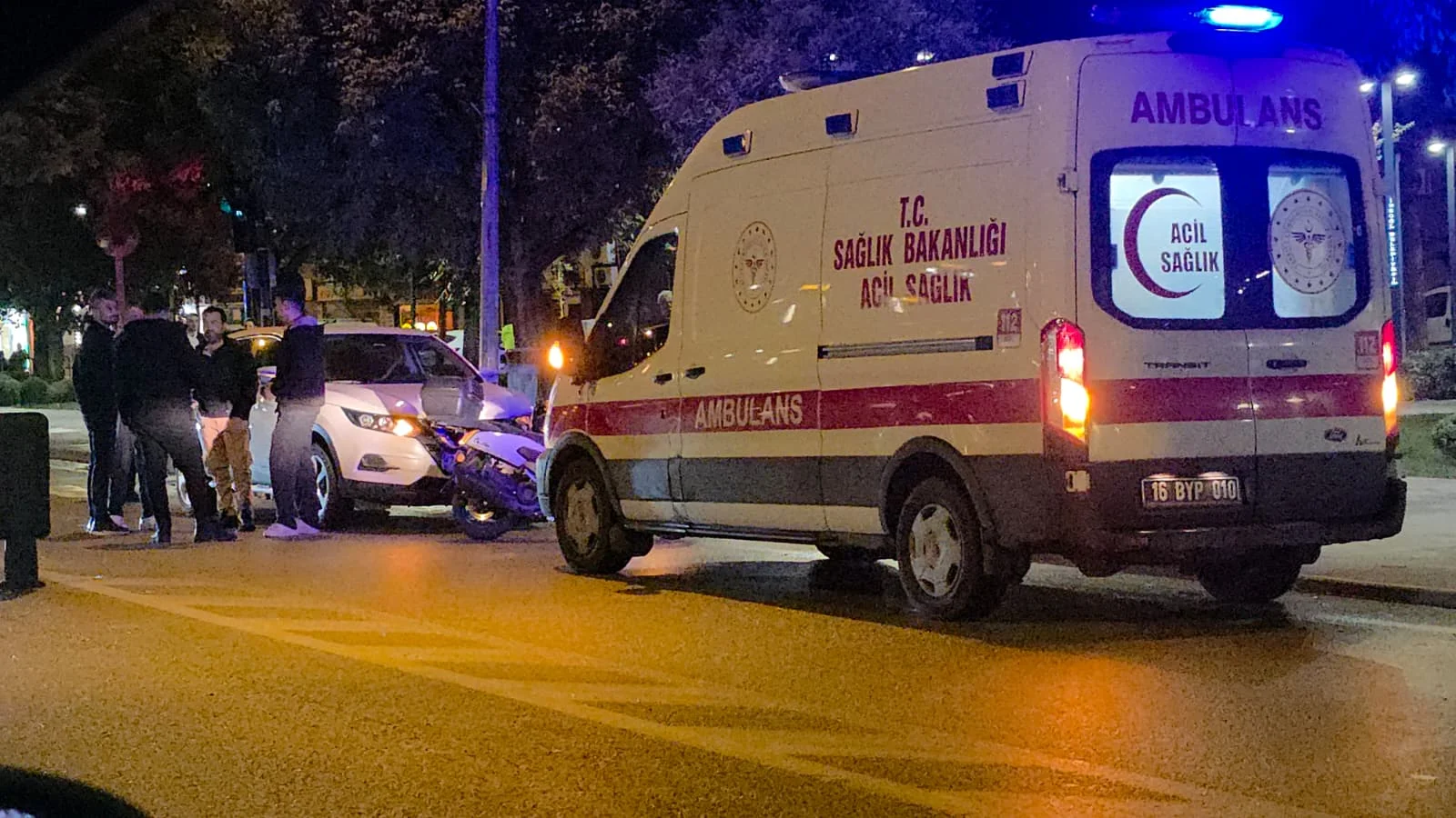 İnegöl’de Otomobilin Çarptığı Yaya Hastaneye Kaldırıldı