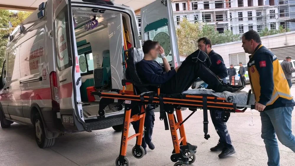 İnegöl’de motosikletini tamir ederken parmağı koptu!