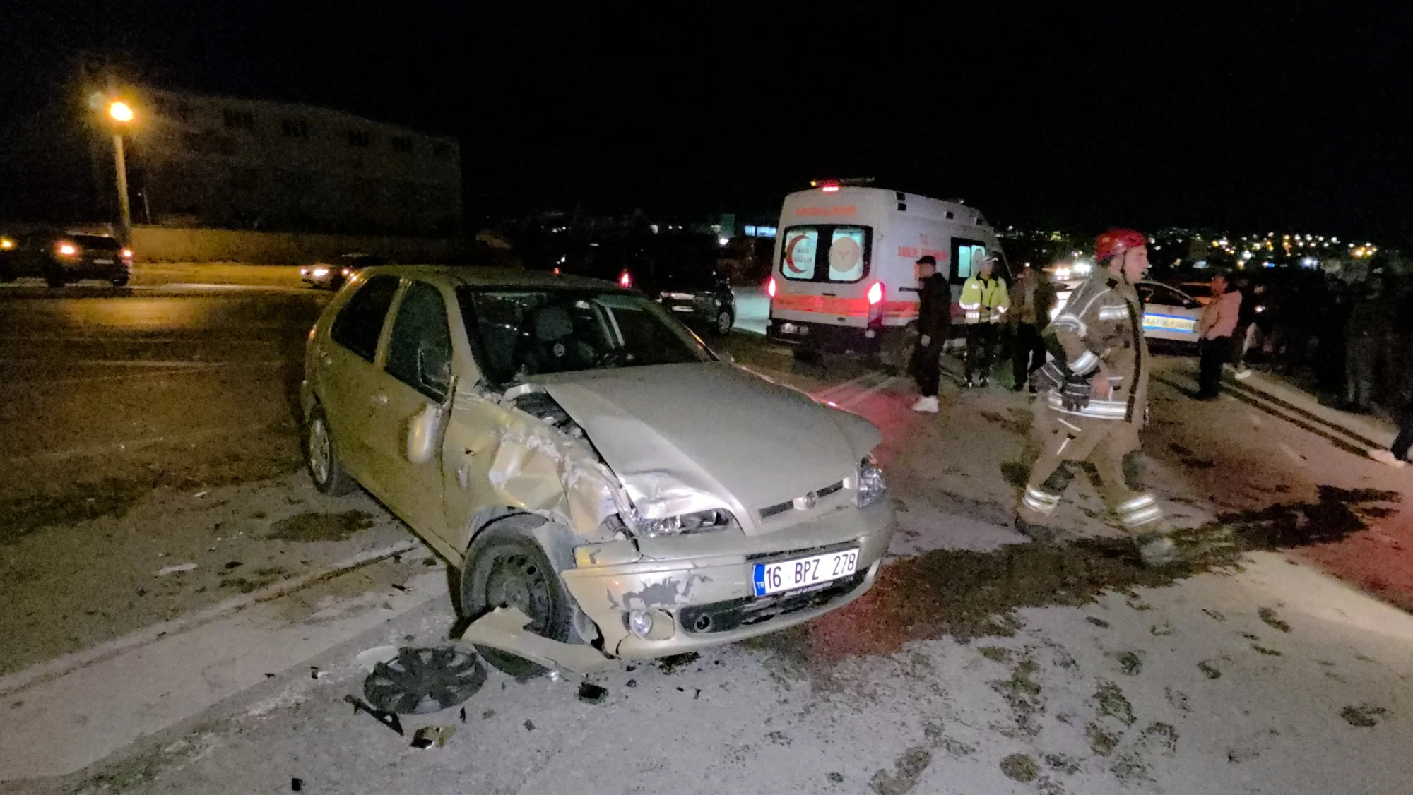 D-100’ de kaza: 2 yaralı