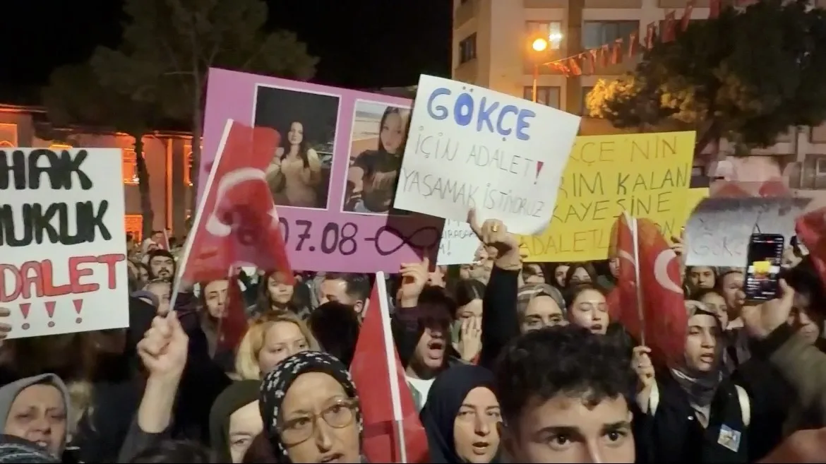 Bursa’da cinayete kurban giden Gökçe için yürüyüş düzenlendi