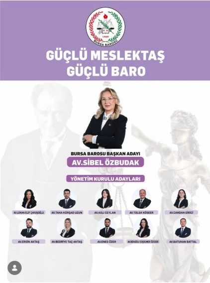 Bursa Barosu seçiminde 5 İnegöllü avukat listelerde Bursa Barosu seçiminde 5 İnegöllü avukat listelerde