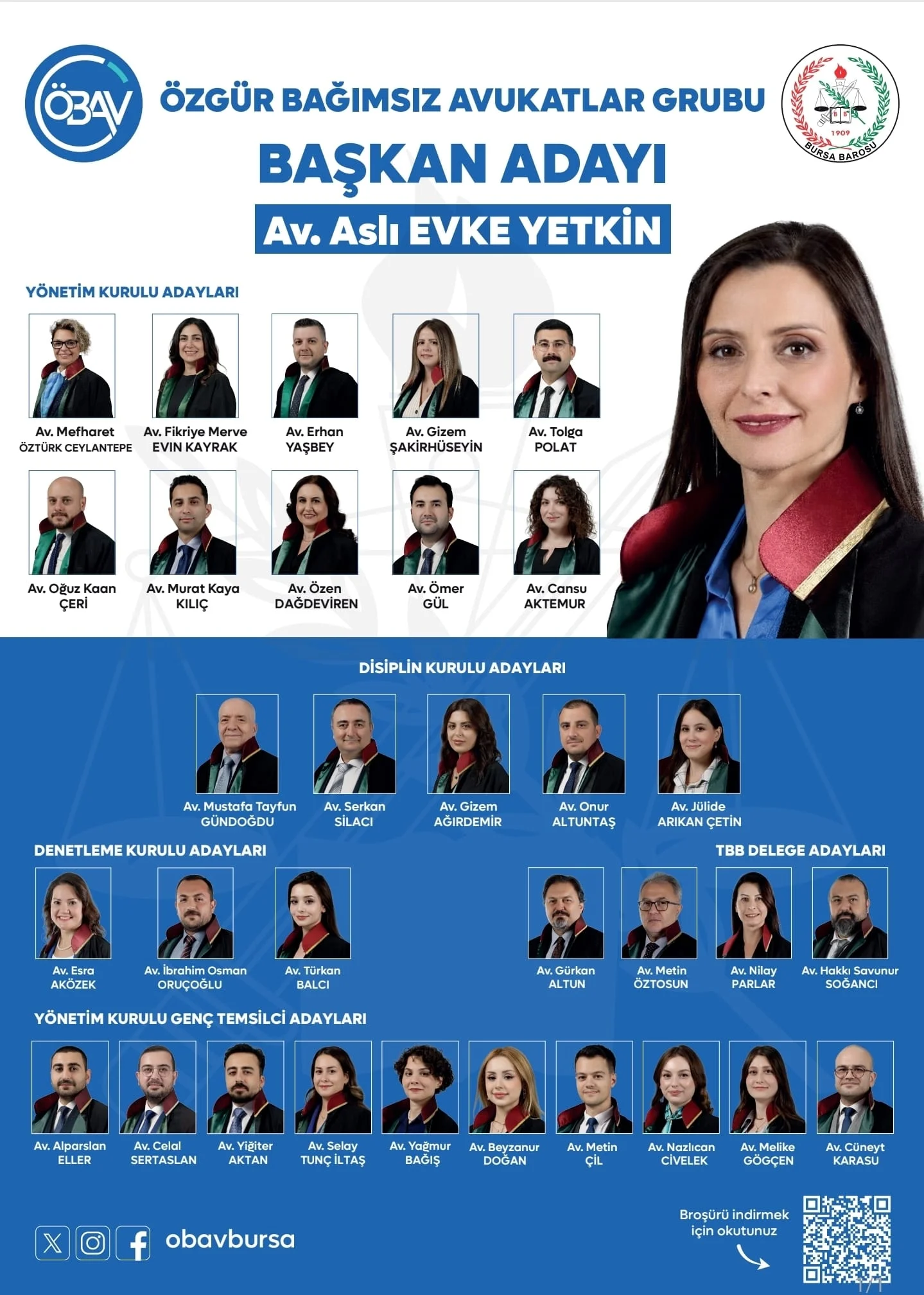 Bursa Barosu seçiminde 5 İnegöllü avukat listelerde Bursa Barosu seçiminde 5 İnegöllü avukat listelerde