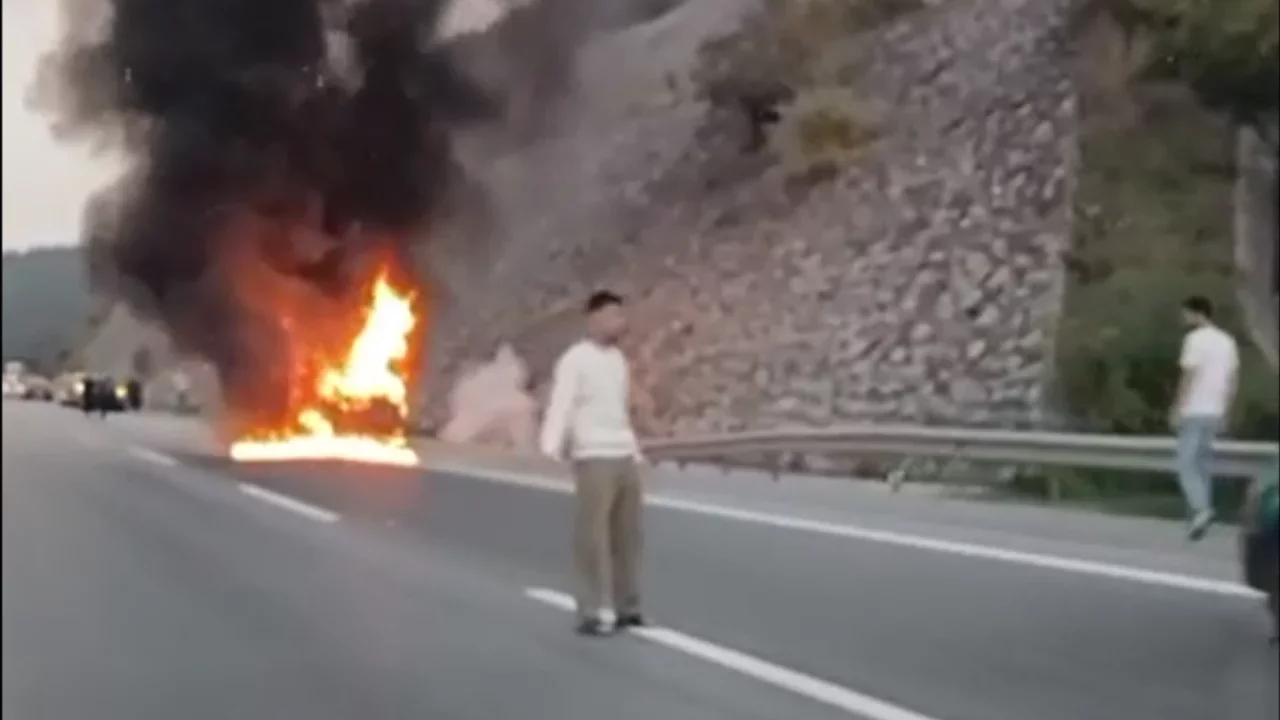 İnegöl yolunda korku dolu anlar