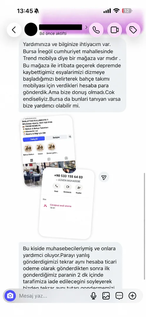 Depremzede aileyi İnegöl mobilyası adıyla dolandırdılar Depremzede aileyi İnegöl mobilyası adıyla dolandırdılar